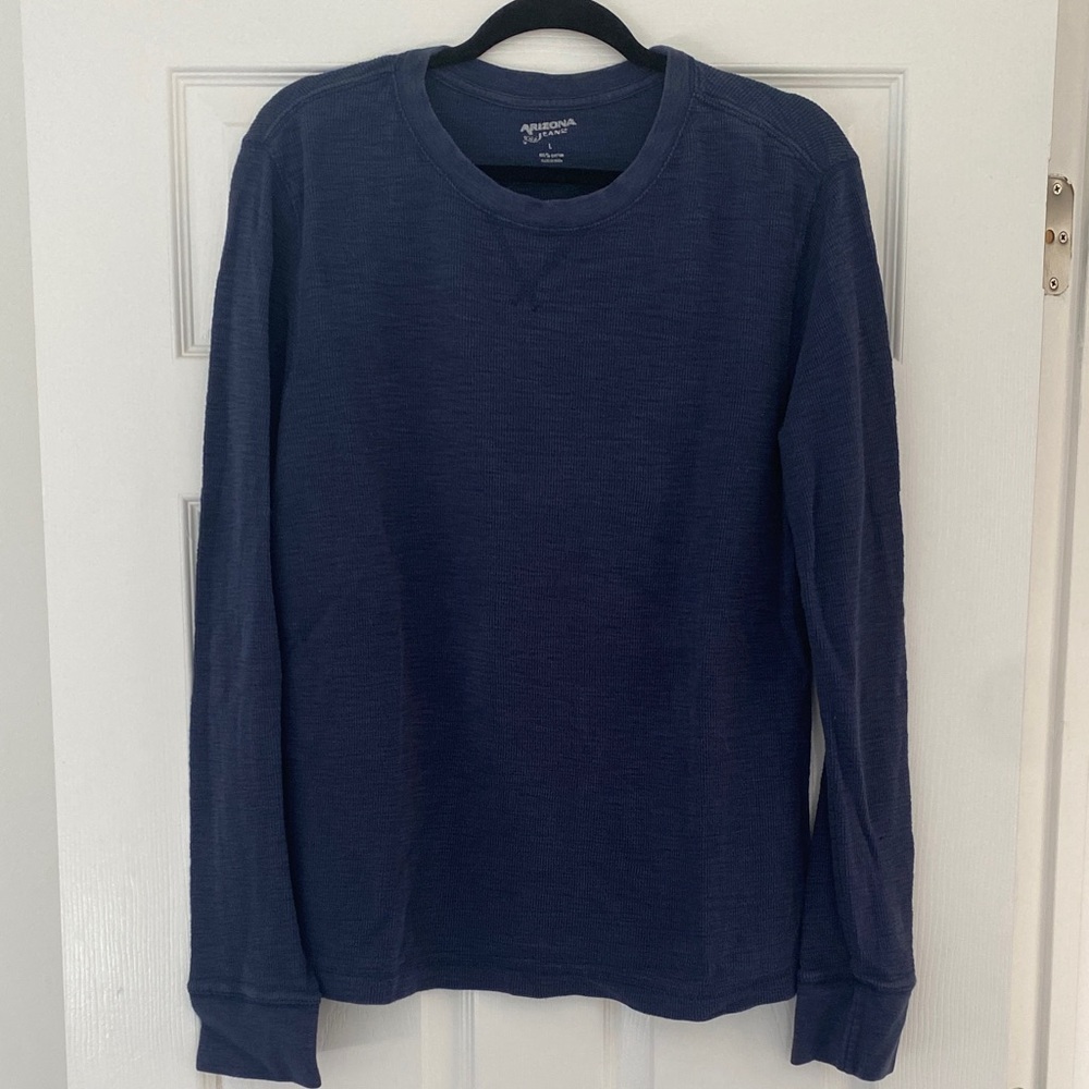Arizona Jean Company Dark Blue Waffle Knit Top